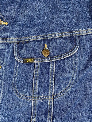 Vintage 80s HBO Cinemax Sessions Denim Jean Jacket Sz XL