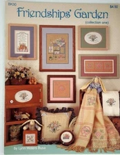 FRIENDSHIPS GARDEN Lynn Waters Busa Graph-It Arts Cross-Stitch Book Leaflet 