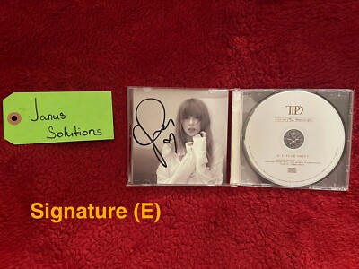 Taylor Swift The Tortured Poets Department CD W/ Hand Signed Photo Heart TTPD  