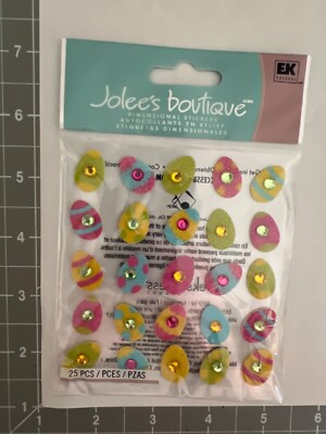 Jolee s Rocking Egg Repeats Dimensional Stickers Easter gems 50-20711