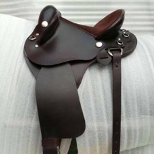 Half breed saddle cubraicho leather with drum dye finished Size 16" 17"18" inch