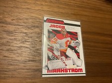 2023-24 UD Credentials Red Jacob Markstrom Flames #/349