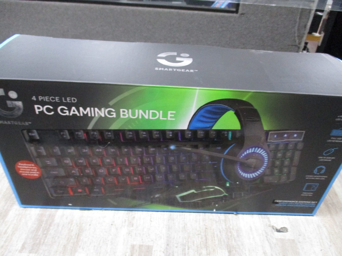 SMARTGEAR 4 PIECE LED PC GAMING BUNDLE STG -6677-KB SEALED NEW | eBay
