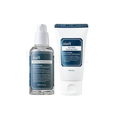KLAIRS Rich moist soothing cream+ Rich moist soothing serum set + Free Gift