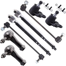 8pc Front Suspension Kit for 2002-2007 Vehicles Tie Rod Ball Joint Sway Bar Link