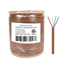 LOGICO 18/4 Thermostat Wire 18 Gauge Solid Copper CMR Heating HVAC AC Cable