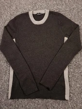 Paul Smith Jumper Men Small Merino Wool Charcoal Grey