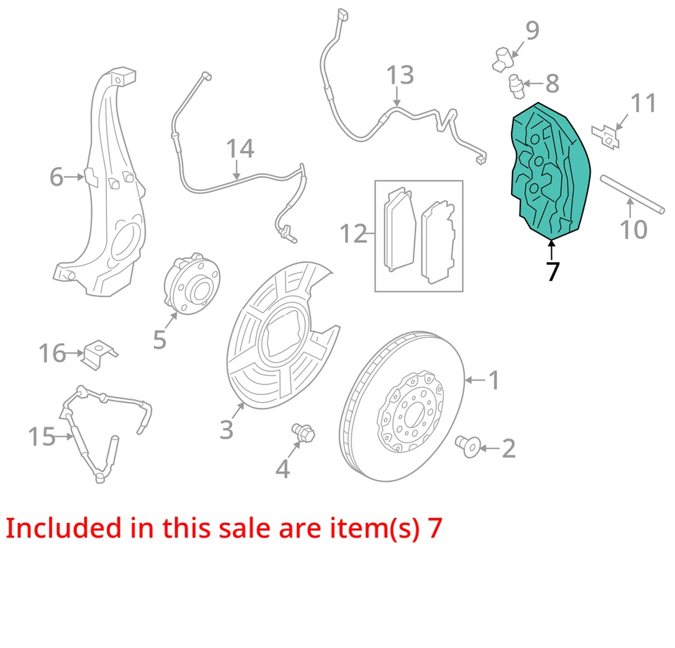 CALIPER SET ! ! ! Without Carbon Ceramic Brakes Fits 12-19 BMW M6  - Imagem 3 de 4