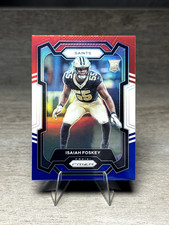 2023 Panini Prizm #373 Isaiah Foskey Red White & Blue Prizm Rookie Saints RC