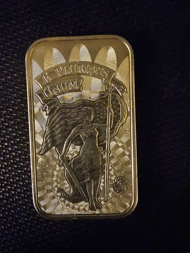 E Pluribus Unum Mint Snake Mercury Design Bullion-999 Silver 1 Oz Ounce Art Bar@