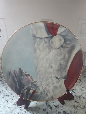1979 Dave Grossman Vintage Plate 10 ROUND ACROSS Include Wooden Protection Plate