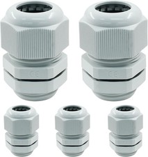 5 Pcs 3/4" NPT Cable Glands Waterproof Strain Relief Cord Connector Grip Adjusta