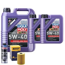 Motoröl 5W40 LIQUI MOLY Synthoil High Tech 7L+HENGST Ölfilter +Spülung
