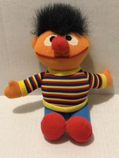 Sesame Street 10" Ernie Plush Doll TYCO 1995 Jim Henson VTG Stuffed Toy