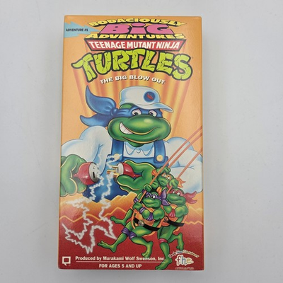 #ad Teenage Mutant Ninja Turtles The Big Blow Out VHS 1993 $14.95