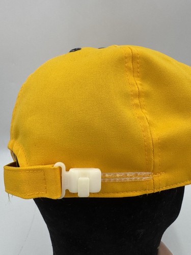 Vtg CAT Diesel Power Yellow and Black One Size Adjustable Cap Rope Accent Bill - Picture 4 of 9