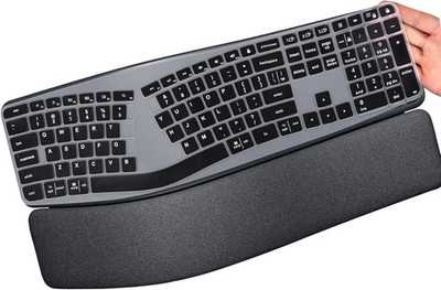 Keyboard Cover for Logitech Ergo K860 Wireless Ergonomic Keyboard, Waterproof...