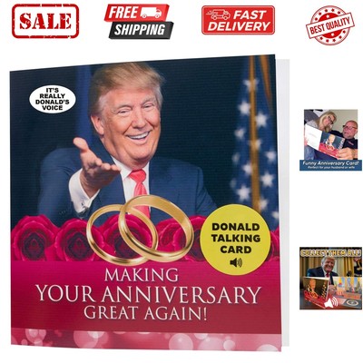 Talking Trump Anniversary Card - Authentic Voice Recording - Personal Anniver...