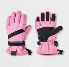 Girls' Premium Ski Glove All In Motion Pink Size 5-7
