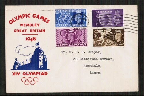Great Britain 1948 Olympic Games First Day Cover