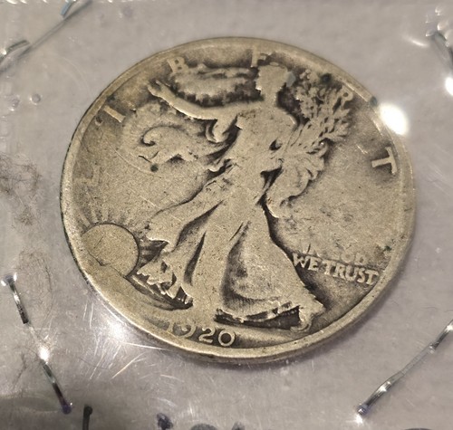 MEDIO DÓLAR WALKING LIBERTY AÑOS 20 BIEN CIRCULADO - Imagen 3 de 7