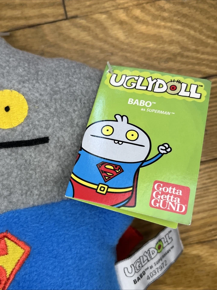 ¡NUEVO! GUND Uglydoll Babo vestido disfrazado de Superman 10" alto 4037972 2013 Foto 2 de 4