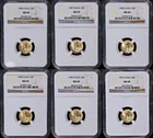 1986 to 1991 Gold American Eagle $5 NGC MS69 Roman Numeral 6 Coin Set - STOCK