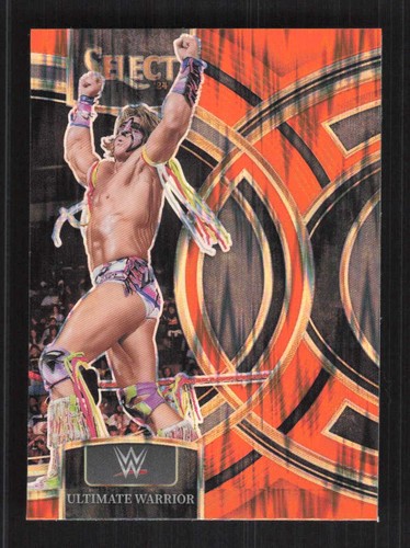 Ultimate Warrior 2024 Panini Select WWE Orange Flash Prizms #148