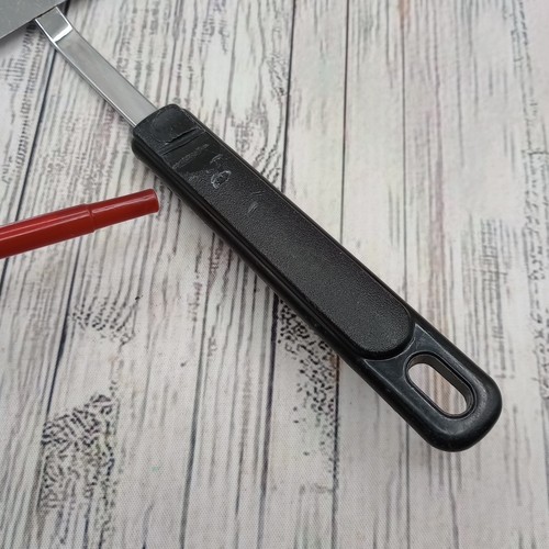 VTG Ekco Metal Slotted Spatula Flipper Turner Black Nylon Handle USA FLAWS READ - Picture 11 of 23