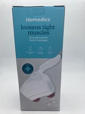 Homedics Duo Percussion Body Massager w/ Heat & 2 Pairs Interchangeable Nodes