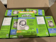 Lot of 8 boxes, Affresh Washing Machine Cleaner, Removes Odor Grime Septic Safe