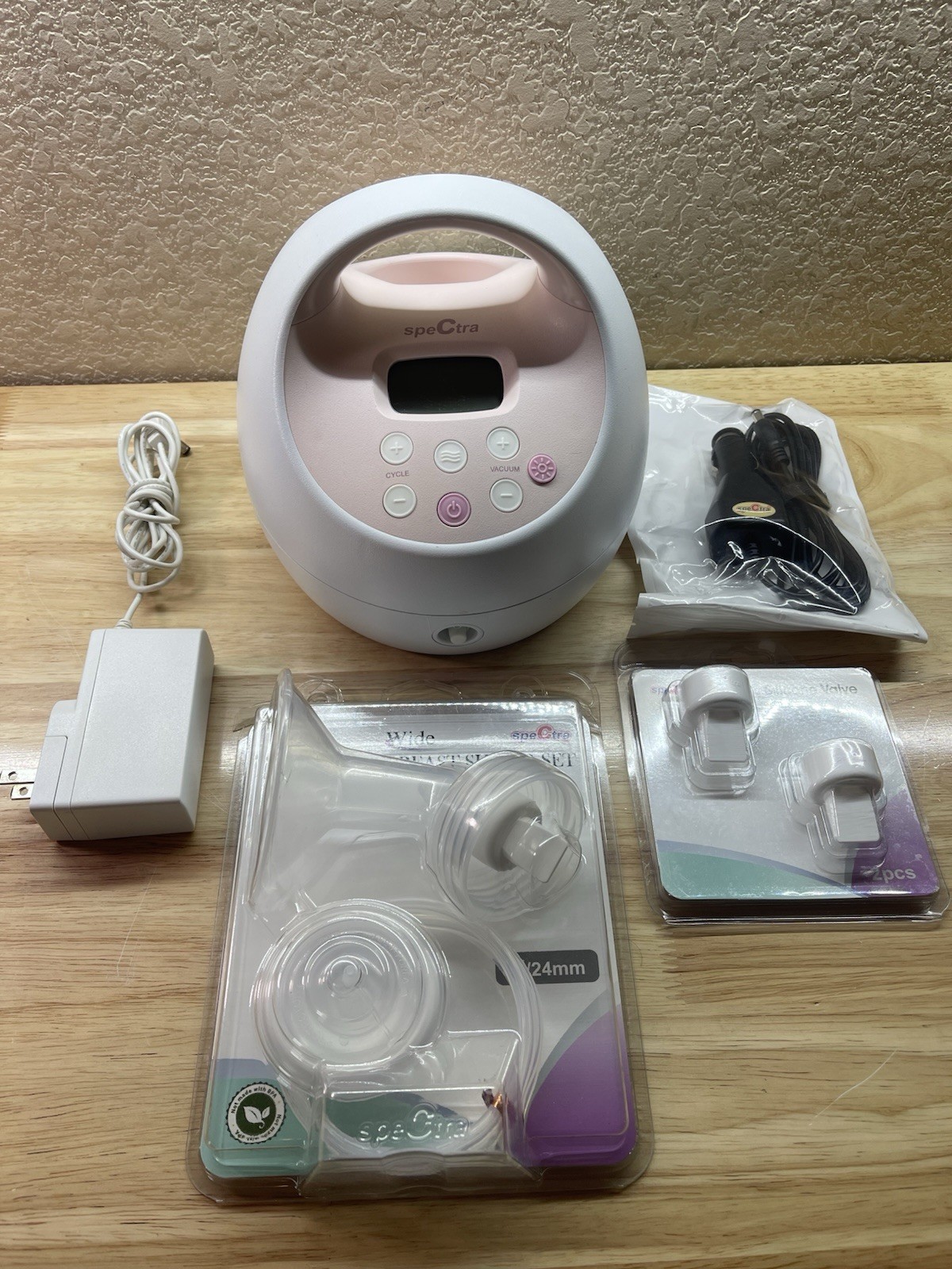 Spectra S2 Plus Noiseless Electric Breast Pump with SOME Accessories 87 Hrs