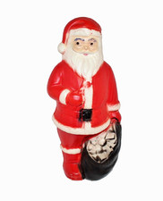 VTG DAPOL Santa Claus Christmas Blow Mold Tabletop No Light Cord 12 3/4"