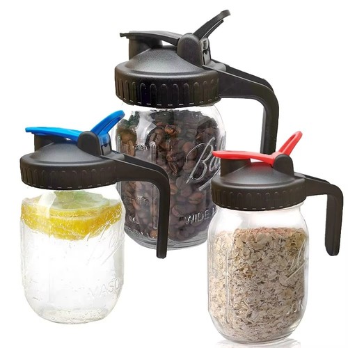 Reusable Seal Bottle Cover 86mm Spout Lid with Handle Home Kitchen Tool - Picture 8 of 9