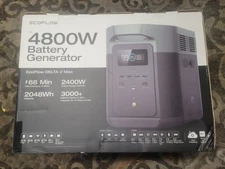 EcoFlow DELTA 2 Max Portable Power Station  And 160W Solor Panel read descripti
