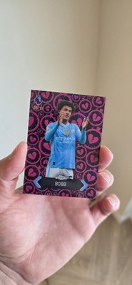 Oscar Bobb2025-26 Chrome Sapphire EPL Stoppage Time Heartbreaker Black /10