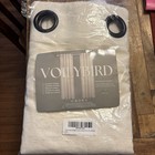 Linen Curtains with Grommets 52W X 54L Off White Pack of Two