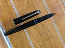 Penna stilografica vintage nera Gt Montblanc 22 - pennino 14k F 