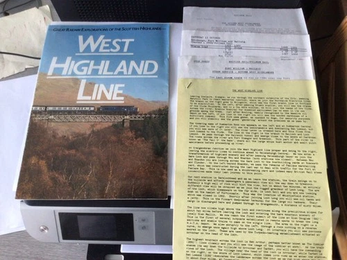 Railwayana - The West Highland Line Pack - Brochure, Timings, Info Etc. 1984