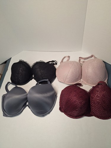 Victoria's Secret Sujetador Push Up Muy Sexy Lote de 4, Talla 36 DD, Con Aros
