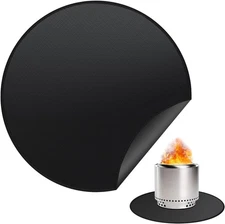 36" Fire Pit Mat for Solo Stove Bonfire, Round Fireproof Under Grill Mats 