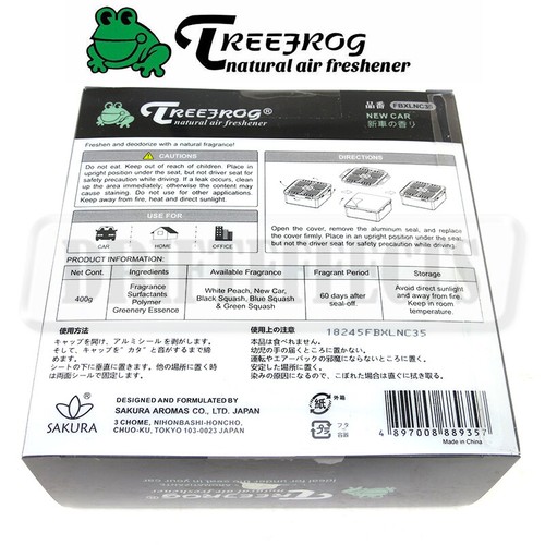 Treefrog Fresh Box XL Air Freshener JDM squash Extra Large 400g Scent New Car - Picture 2 of 2