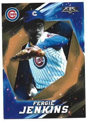 2017 Topps Fire #74 Fergie Jenkins /299 Orange Parallel Chicago Cubs HOF