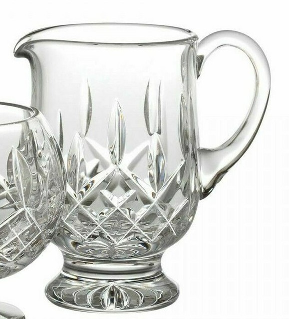 Waterford Crystal Lismore Footed Sugar and Creamer Set for sale online