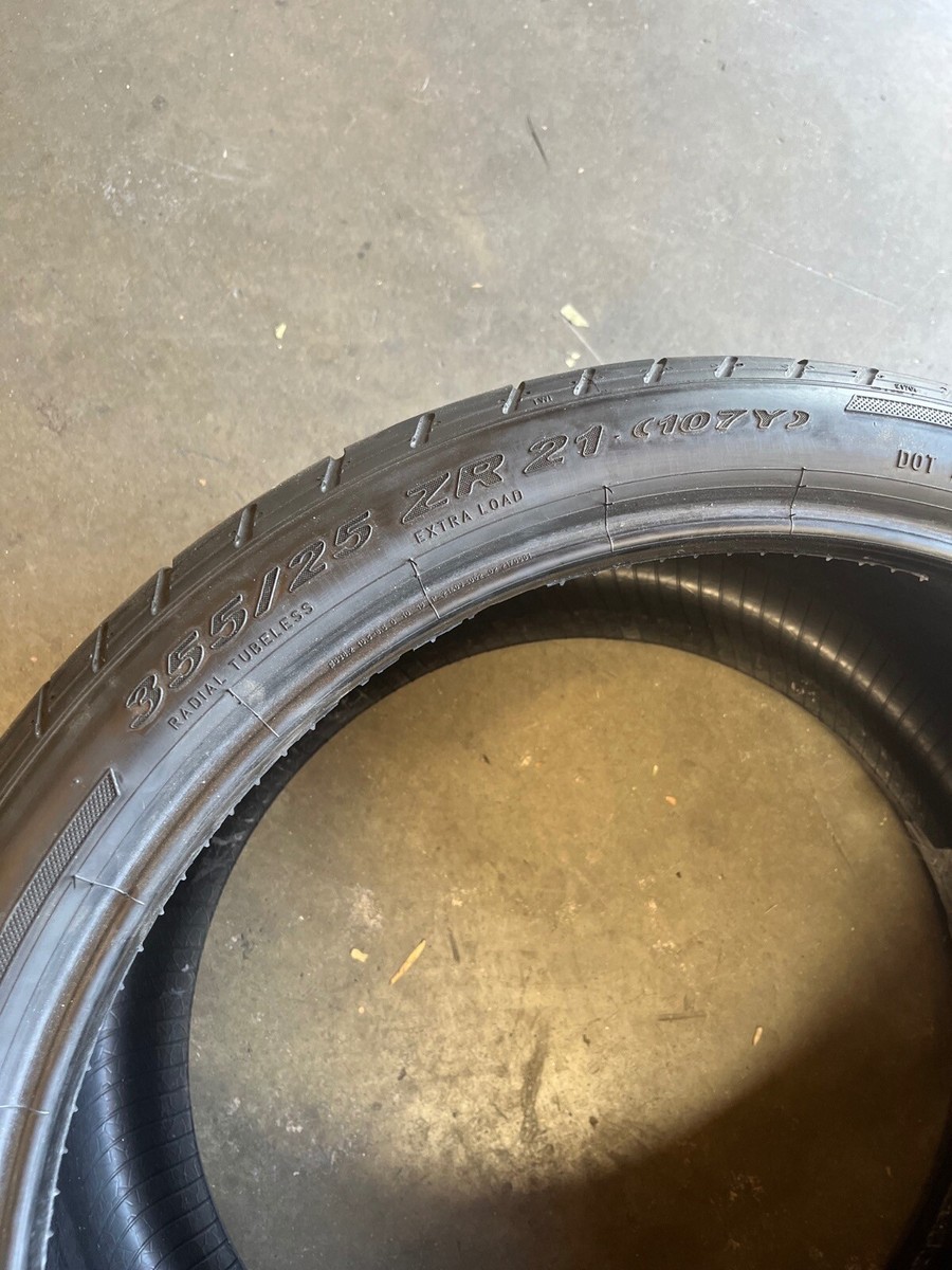Used 355/25R21 Pirelli PZero Corsa (L) Asimmetrico - 7/32 Used 355/25R21 Pirelli PZero Corsa (L) Asimmetrico - 7/32