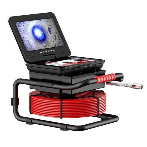 Sewer Drain Pipe Inspection Camera with 512Hz Self Leveling Meter Counter 10" - Picture 10 of 19