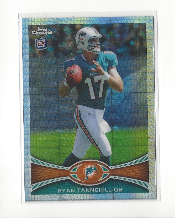 2012 Topps Chrome Prism Refractor #109 Ryan Tannehill Rookie Dolphins /216