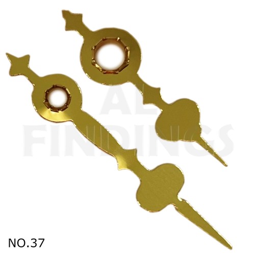 New Press Fit 2x Quartz Metal Clock Hands For Movements Hand Holes 3.1mm & 5.0mm - Picture 25 of 85