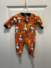 Snoopy Halloween 1 PC Pajamas Size 0-3 Months