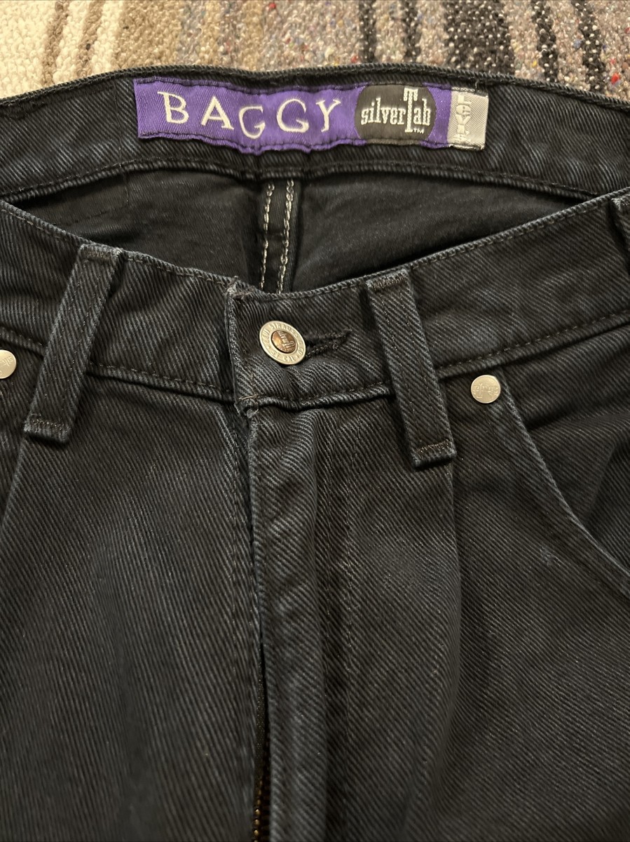 nya-nya- 93年製 LEVI'S SILVER TAB BAGGY Vintage Y2K Levi's SilverTab, Baggy, Lightwash, 36x32 Rare
